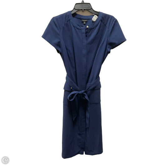 Dress Casual Midi By Talbots In Blue, Size: M