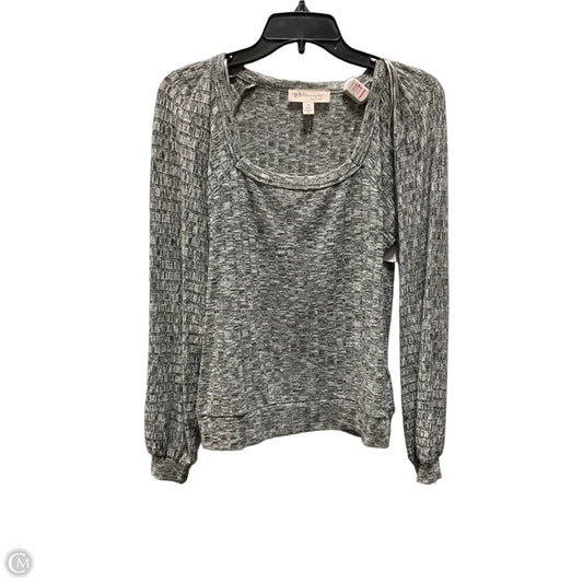 Top Long Sleeve By Philosophy In Grey, Size: Sp