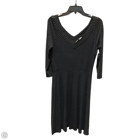 Dress Casual Midi By Clothes Mentor In Polkadot Pattern, Size: L