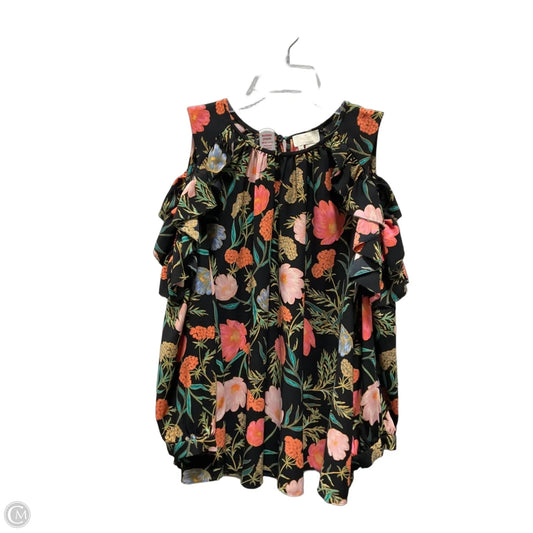 Top Long Sleeve Designer By Kate Spade In Floral Print, Size: M