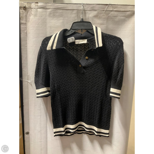 Top Short Sleeve Designer By Tory Burch In Black, Size: L