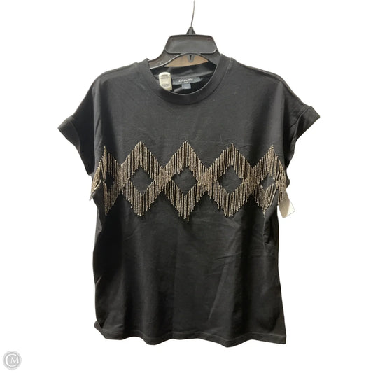 Top Short Sleeve Designer By All Saints In Black, Size: S