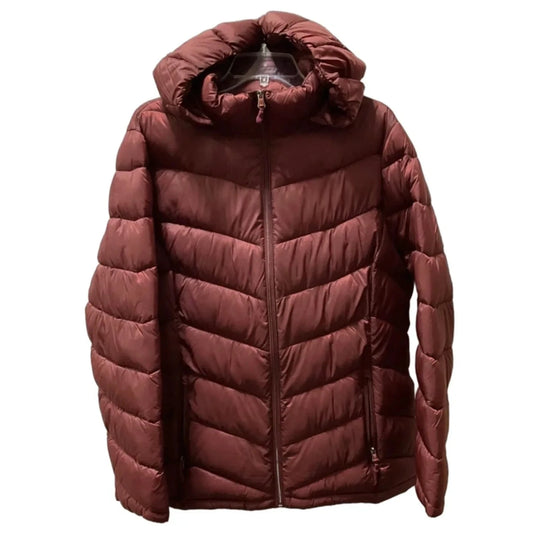 Jacket Puffer & Quilted By Charter Club In Maroon, Size: Xl