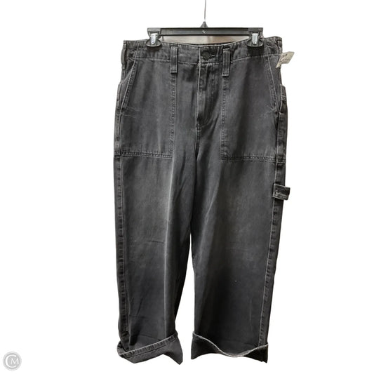 Jeans Wide Leg By We The Free In Black Denim, Size: 8