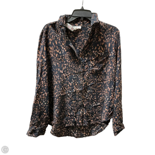 Top Long Sleeve By Beachlunchlounge In Black, Size: L