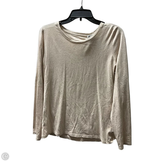 Top Long Sleeve Basic By Tahari In Cream, Size: L