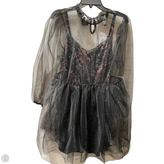 Dress Party Midi By Torrid In Black, Size: 1x