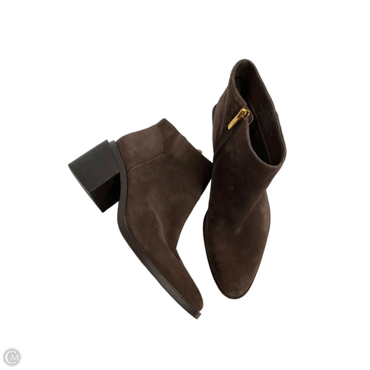 Boots Ankle Heels By Vince Camuto In Brown, Size: 8