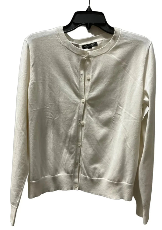 Cardigan By Banana Republic In Cream, Size: L