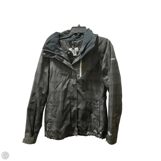 Jacket Windbreaker By Columbia In Green, Size: M