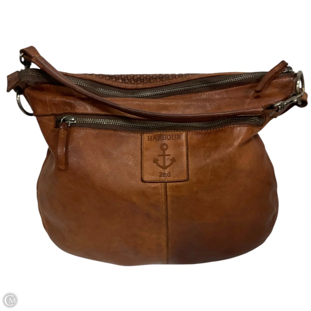 Handbag Leather By Cmc, Size: Large