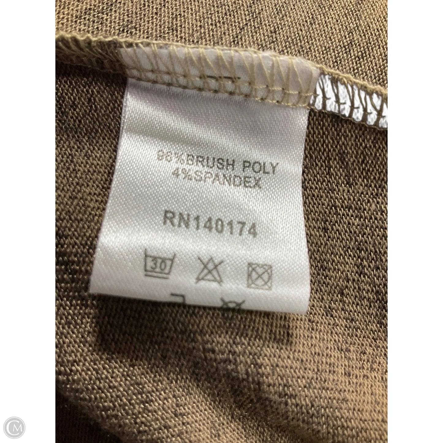 Top Long Sleeve By Reborn In Beige, Size: Xl
