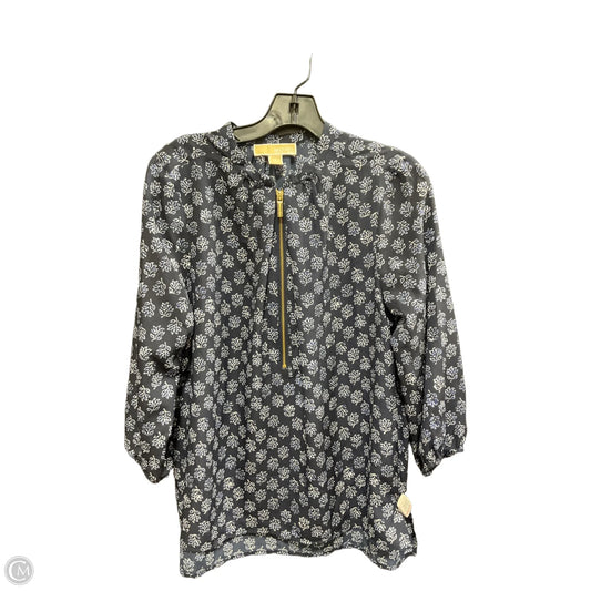 Top 3/4 Sleeve By Michael By Michael Kors In Blue, Size: 8