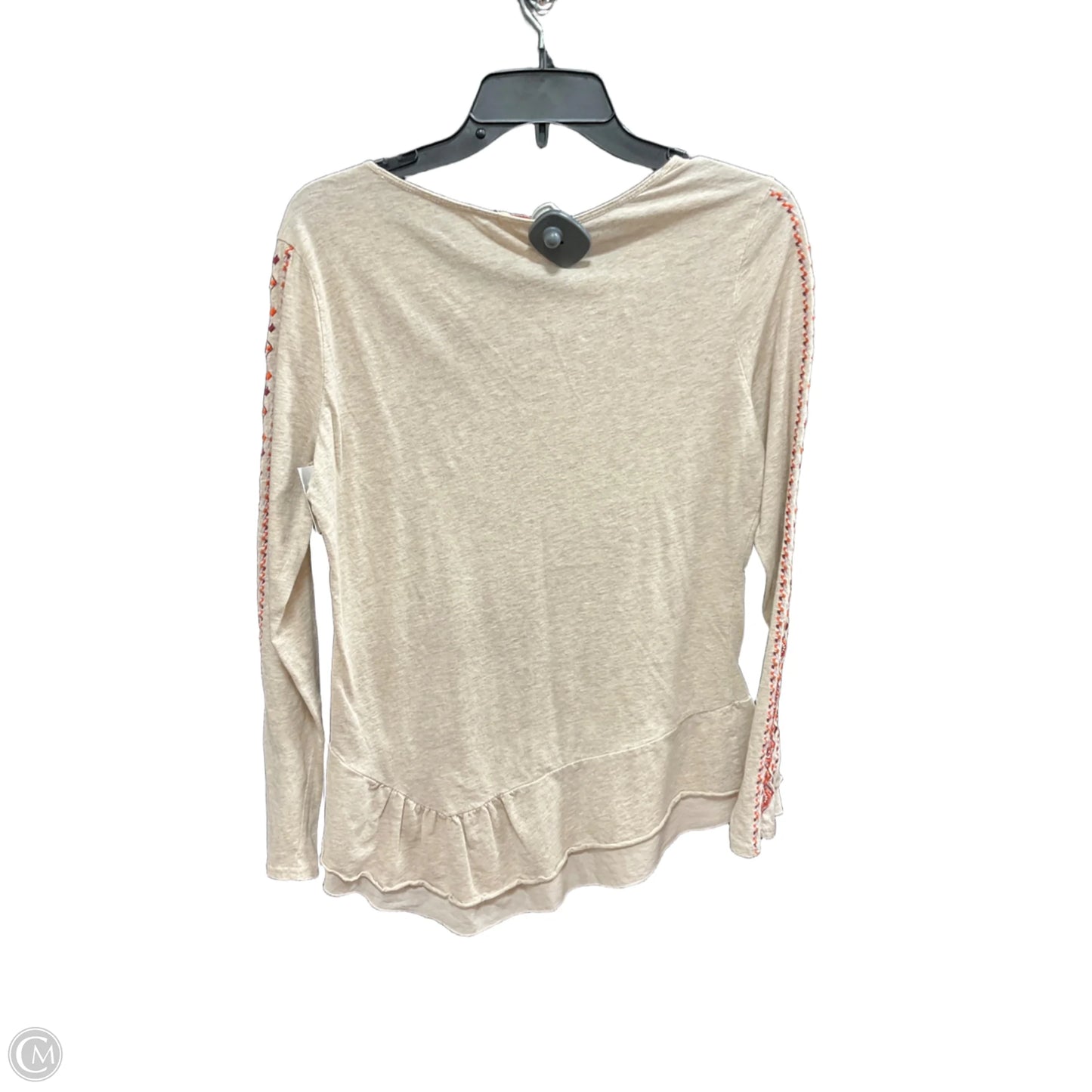 Top Long Sleeve By Sundance In Beige, Size: S