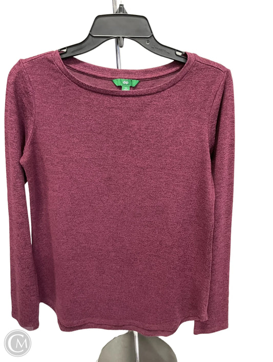 Top Long Sleeve Basic By Dip In Maroon, Size: Xs