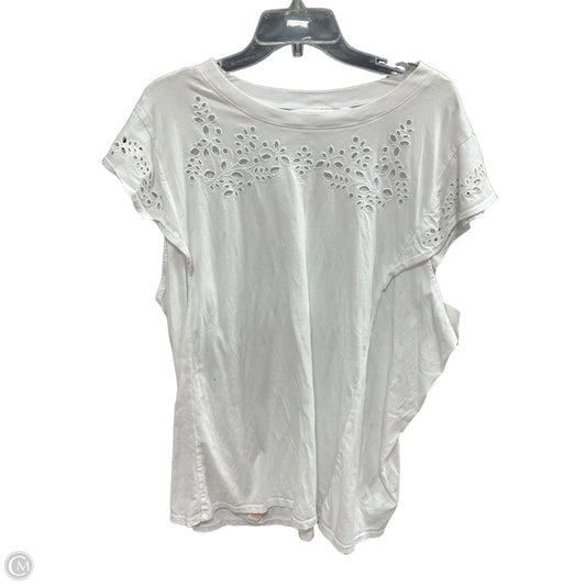 Top Short Sleeve By Torrid In White, Size: 2x