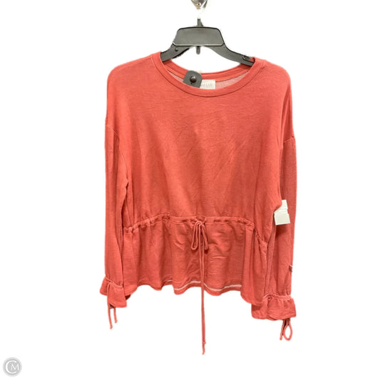 Top Long Sleeve By Clothes Mentor In Pink, Size: L