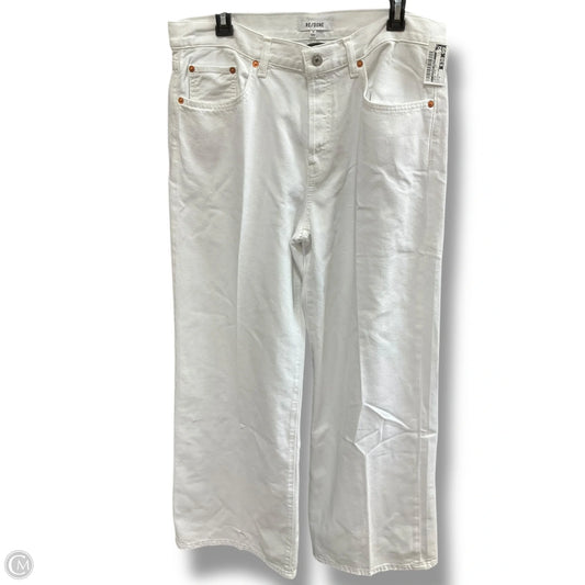Jeans Wide Leg By Clothes Mentor In White, Size: 8