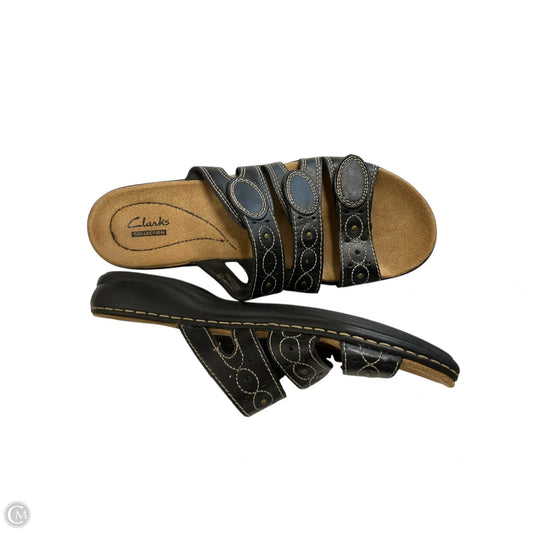 Sandals Flats By Clarks In Brown, Size: 9