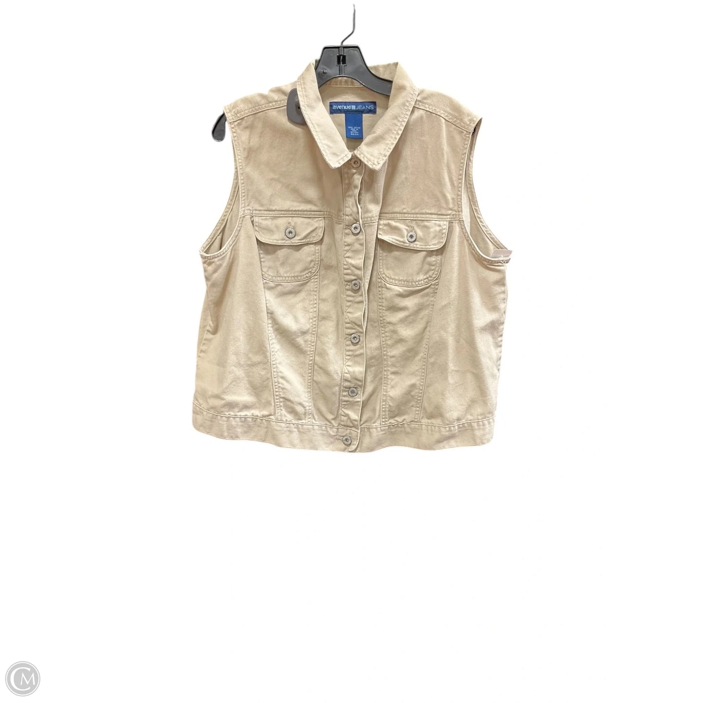Vest Other By Avenue In Tan, Size: 22