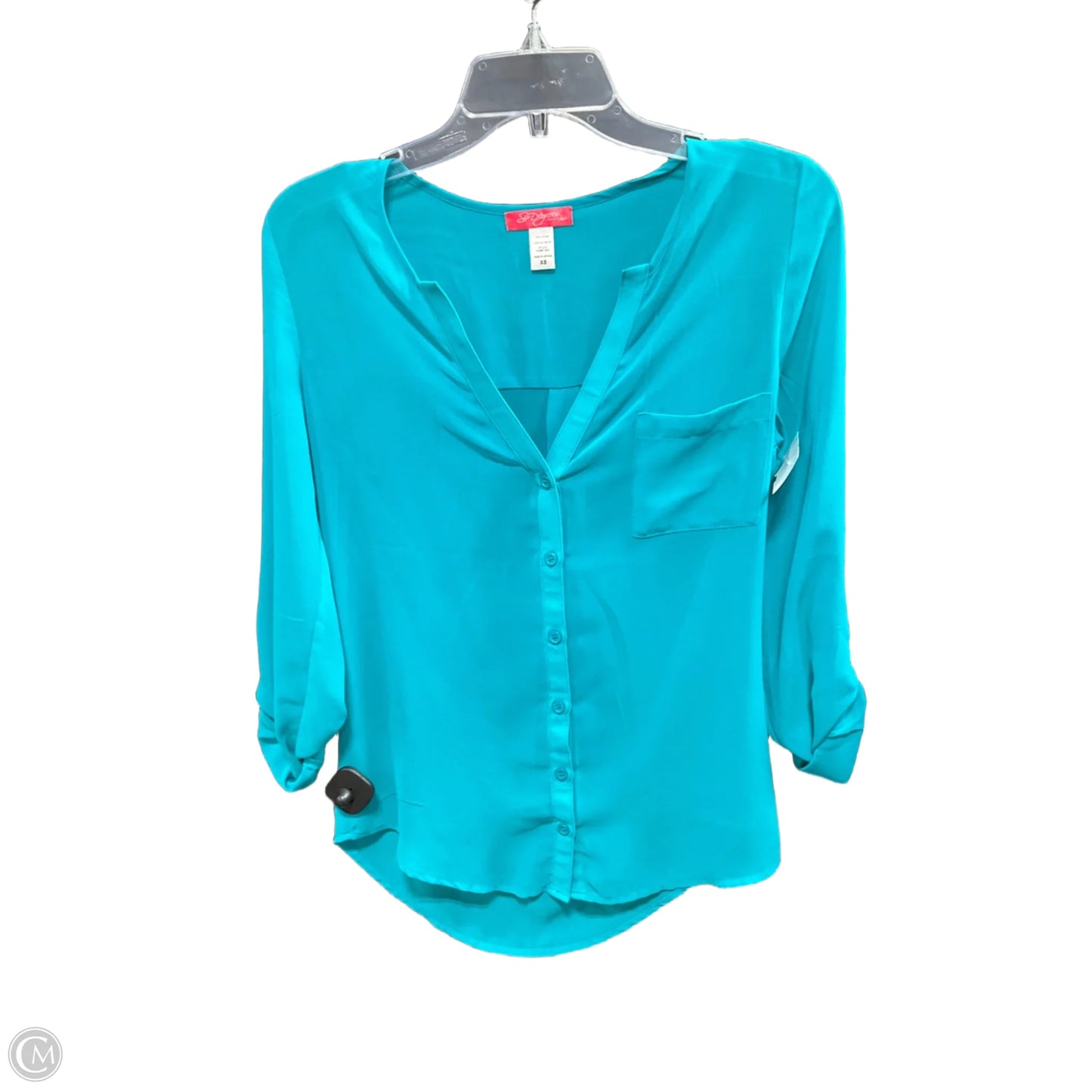 Top Long Sleeve By Clothes Mentor In Green, Size: Xs