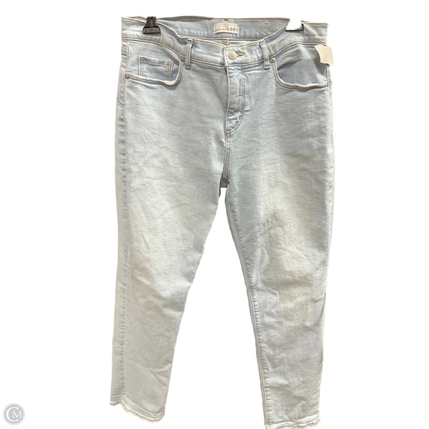 Jeans Straight By Loft In Blue Denim, Size: 8