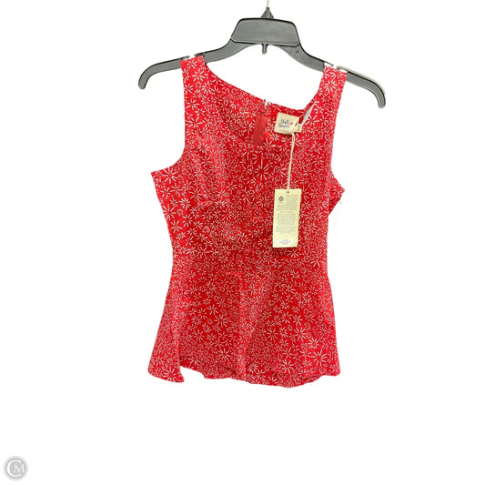 Top Sleeveless By Cmb In Red, Size: Xs