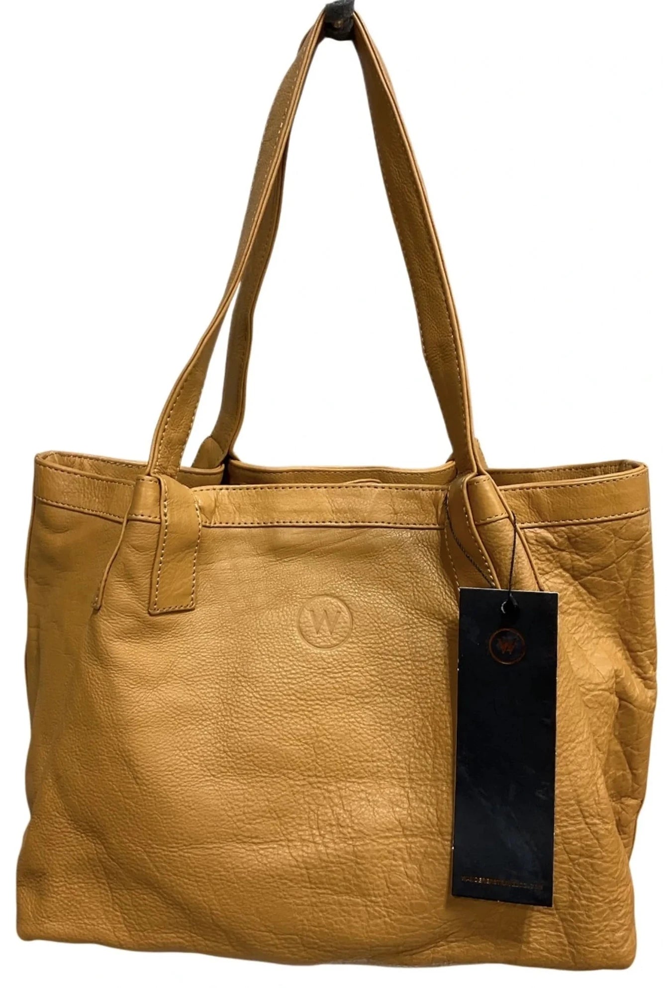 Handbag Leather By Cma, Size: Medium