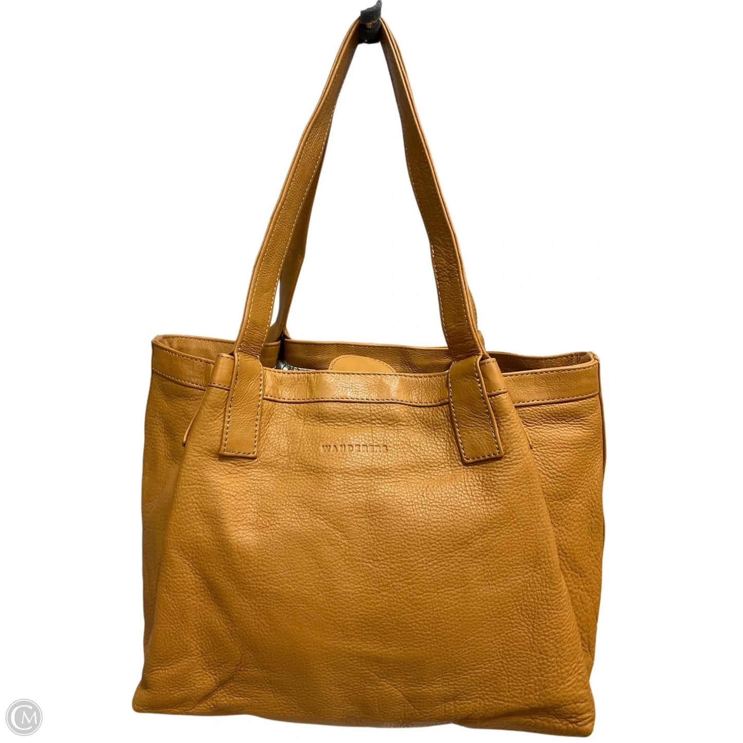 Handbag Leather By Cma, Size: Medium