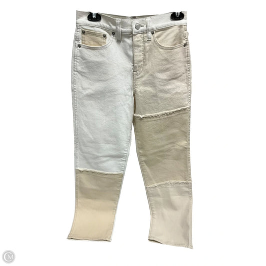 Jeans Straight By J. Crew In Cream, Size: 2