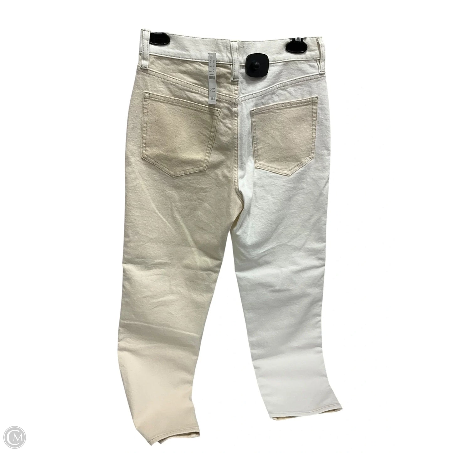 Jeans Straight By J. Crew In Cream, Size: 2