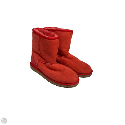Boots Designer By Ugg In Red, Size: 6