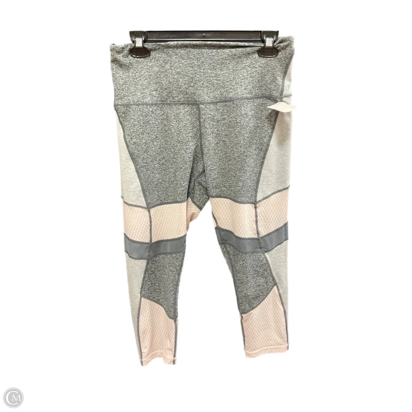 Athletic Leggings By Zella In Grey, Size: L