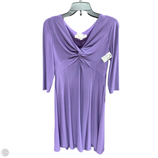 Dress Casual Midi By Evan-picone In Purple, Size: 8p
