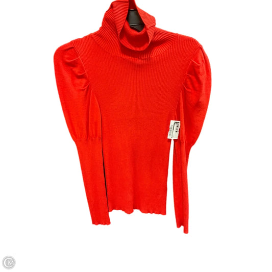 Top Long Sleeve By Anthropologie In Orange, Size: S