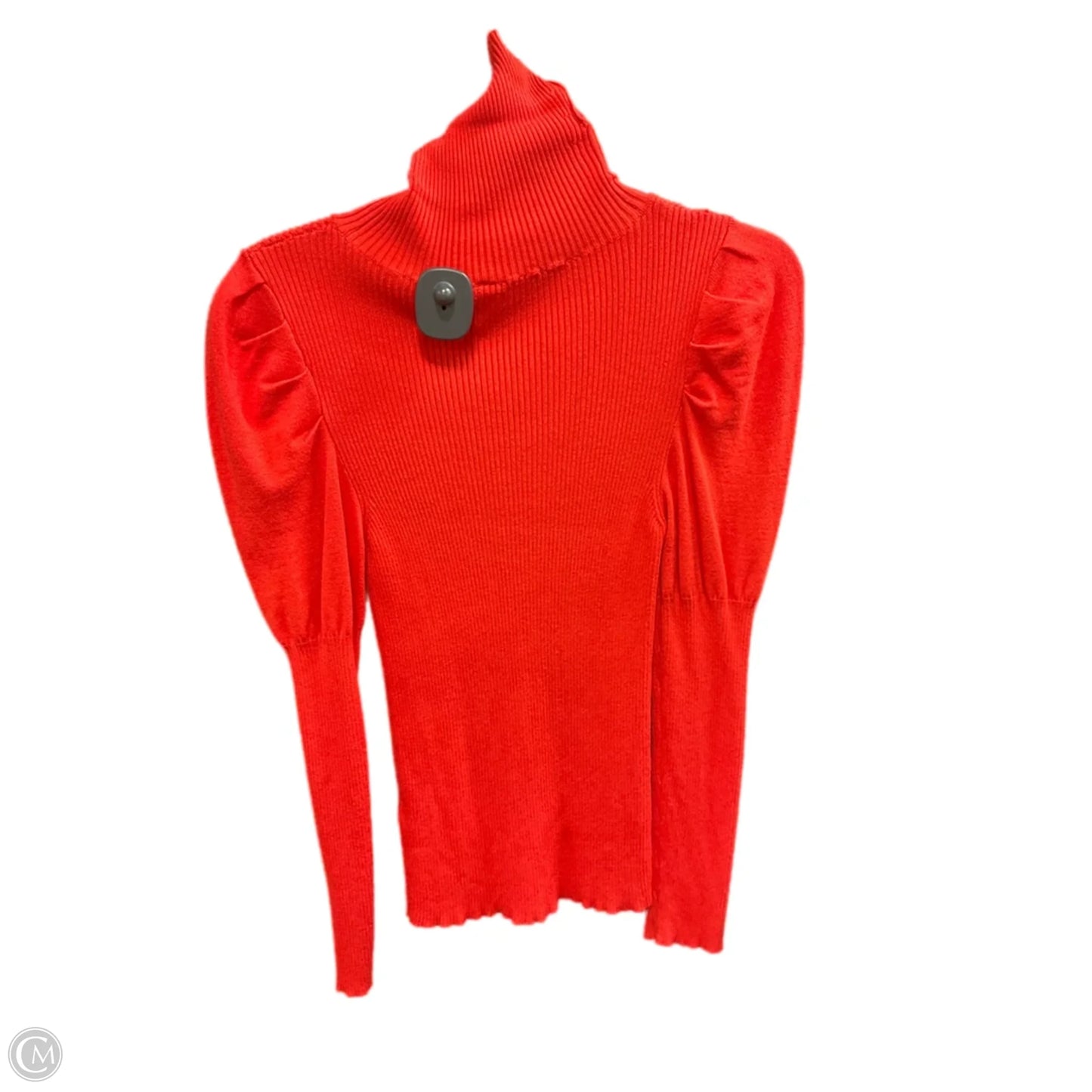 Top Long Sleeve By Anthropologie In Orange, Size: S