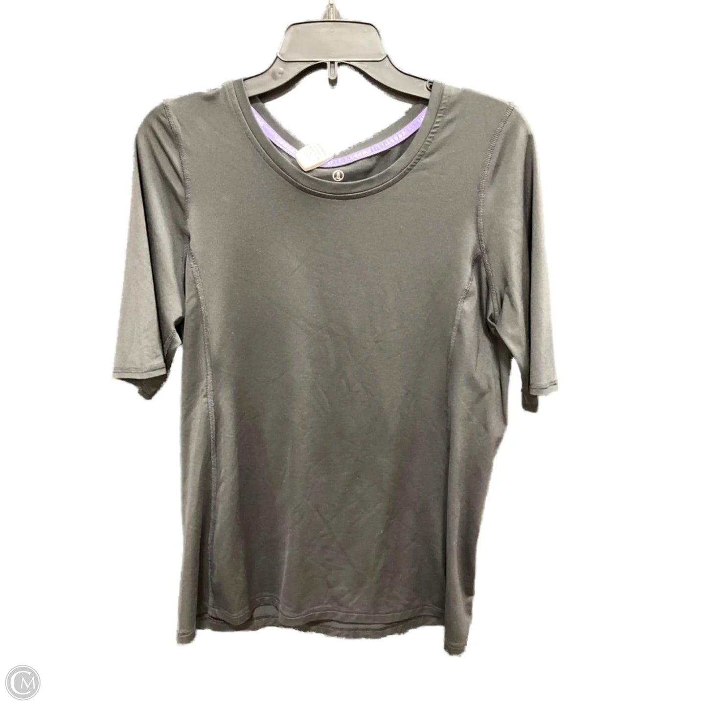 Athletic Top Short Sleeve By Lands End In Black, Size: M