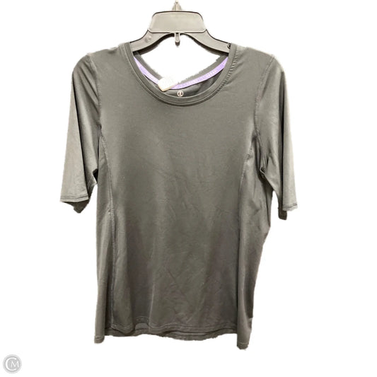 Athletic Top Short Sleeve By Lands End In Black, Size: M