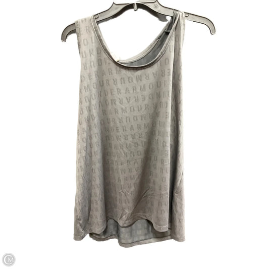 Athletic Tank Top By Under Armour In Grey, Size: 2x