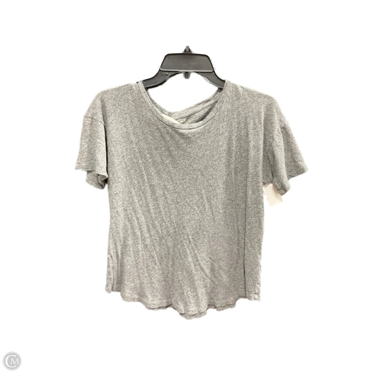 Top Short Sleeve By Madewell In Grey, Size: S