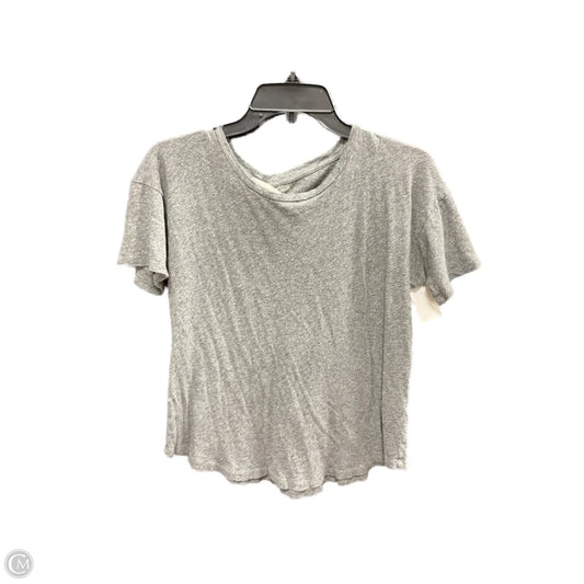Top Short Sleeve By Madewell In Grey, Size: S
