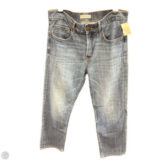 Jeans Straight By Banana Republic In Blue Denim, Size: 8