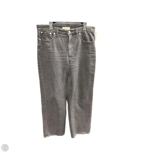 Jeans Straight By Madewell In Black Denim, Size: 14