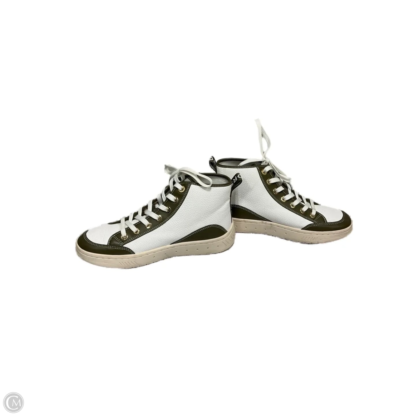 Shoes Designer By Michael Kors In Green & White, Size: 7.5