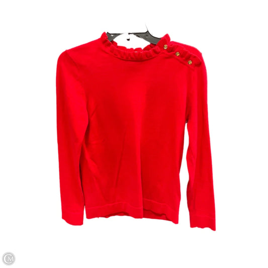 Top Long Sleeve By J. Crew In Red, Size: S