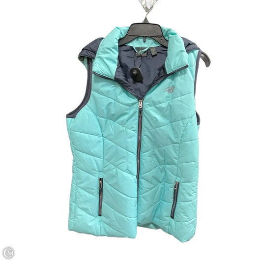Vest Puffer & Quilted By New Balance In Teal, Size: Xl