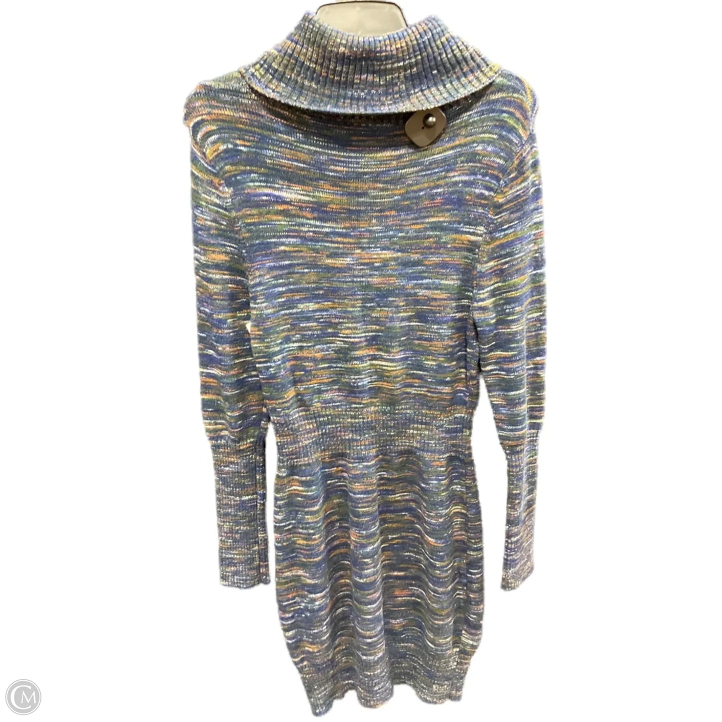 Dress Sweater By Clothes Mentor In Blue, Size: L