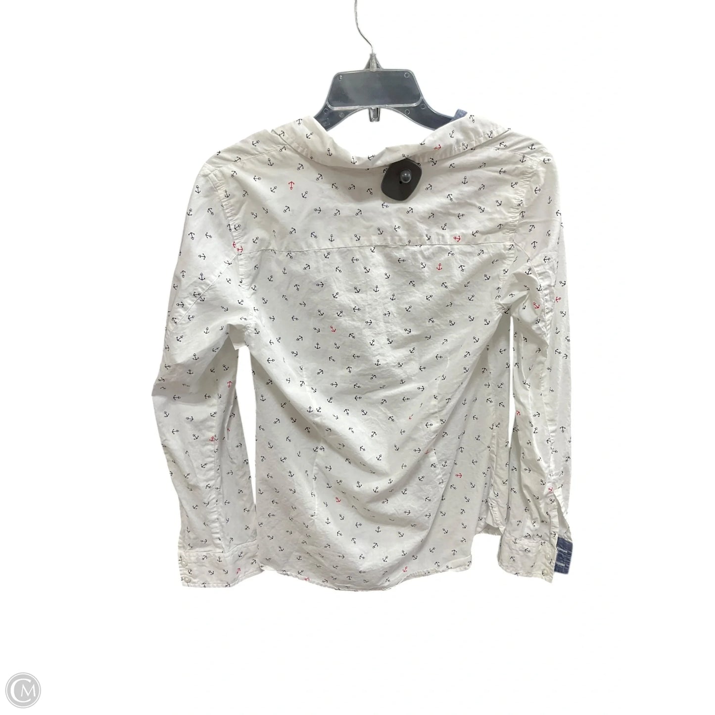 Blouse Long Sleeve By Tommy Hilfiger In White, Size: M