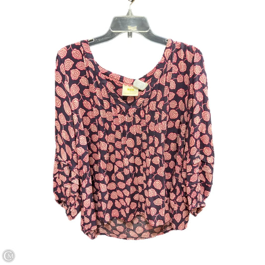 Top Long Sleeve By Maeve In Floral Print, Size: Xl