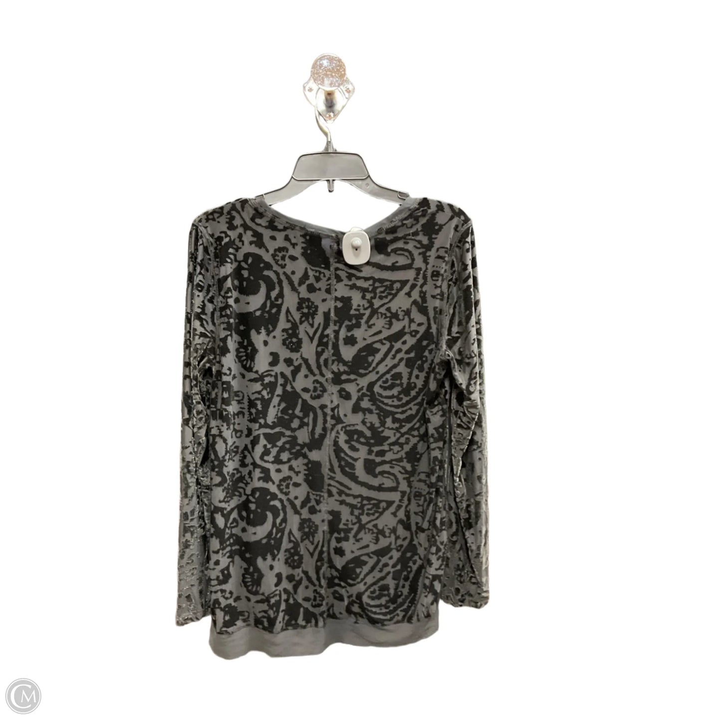 Top Long Sleeve By Simply Vera In Black, Size: L